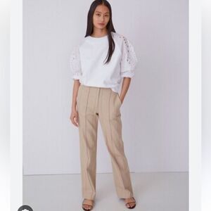 Thakoon Pinstripe High Waisted Trouser NWT Size 2